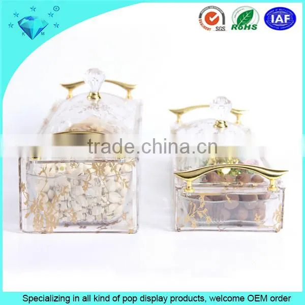 Custom Beautiful PMMA Acrylic Wedding Candy Box Acrylic Dried Fruit Box photo-3