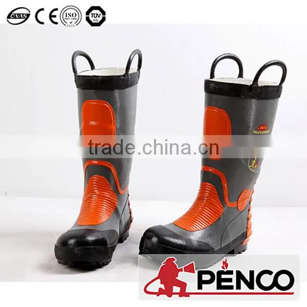 Fire Fight Suits Boot Rubber Ankle Feet Protection Acid Resistant Oilproof Waterproof Shoe Wearing photo-4