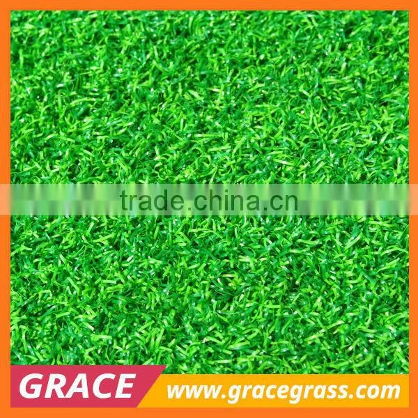 Green Polyethylene Synthetic Grass Outdoor Mat photo-6
