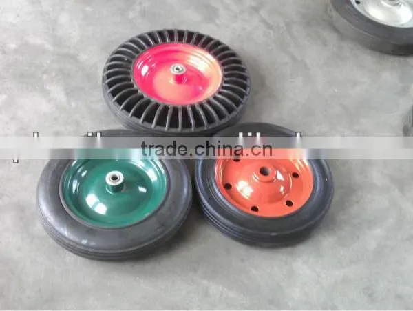 Rubber Powder Solid Wheel for Wheelbarrow Wb3800 photo-4