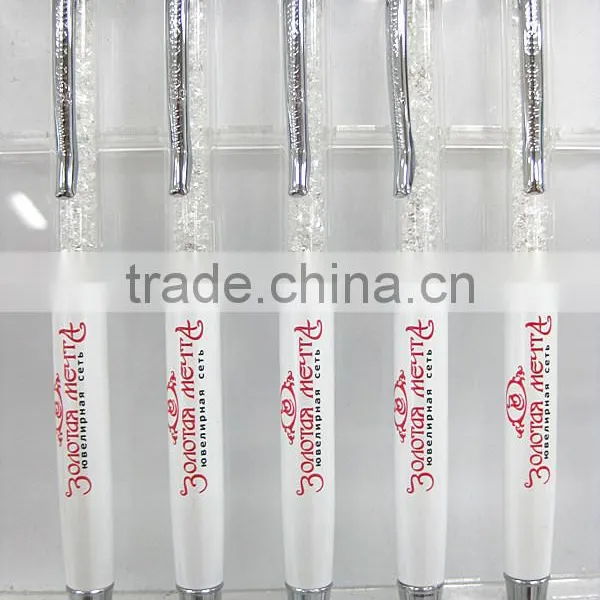 Very Cheapest !!! Metal White Jumbo Crystal Diamond New Ball Pen/promotional Ball Pen/shining Ball Pen photo-5