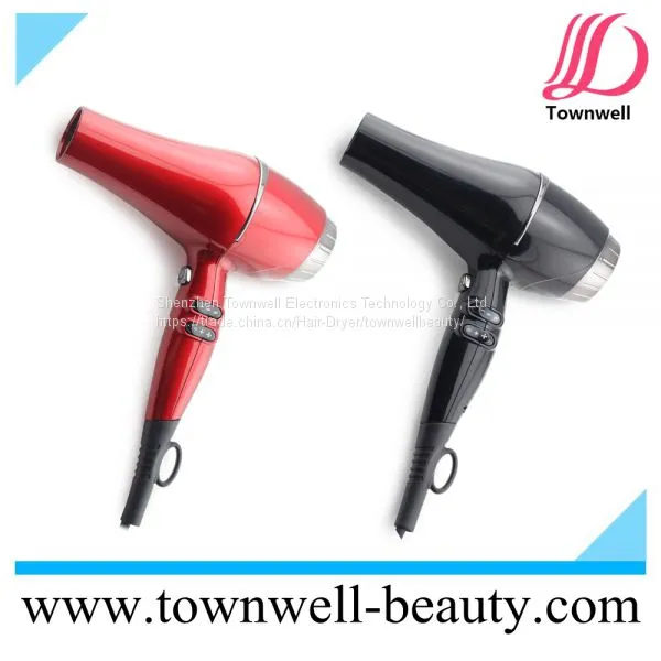 Shine Injection Black Professional Long Life Hot Styling Tools 2300W Powerful Hair Dryer With Negative Ion Generator