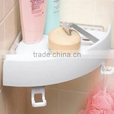 2016 New Arrival Household Item Plastic Wall Shelf Organizer for Bathroom photo-2