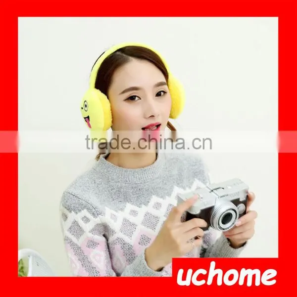 UCHOME Hot Selling Plush Emoji Earmuff For Girls photo-3