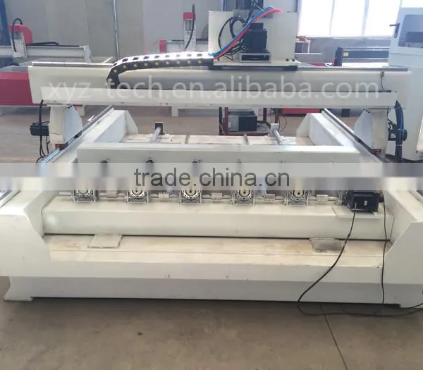 2040 High Efficiency Wooden Stair 4axis 3d Welded Lathe Multi Head Cnc Router Machinery photo-3