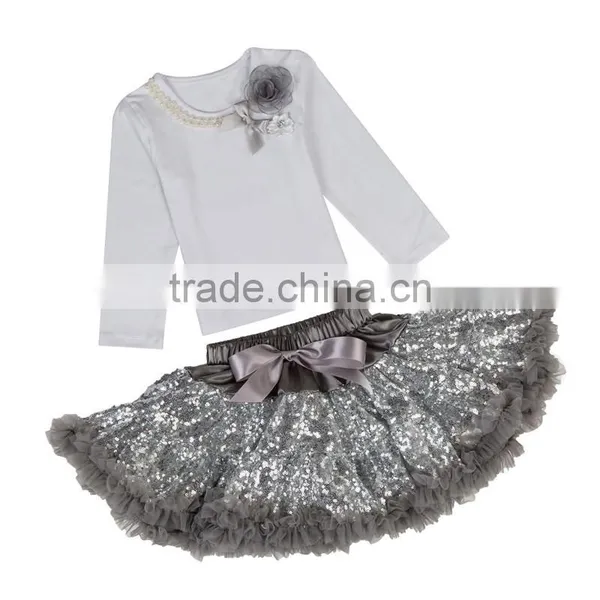 High Quality New Style Hot Baby Girl Sequins Outfits For Toddler Girls photo-5