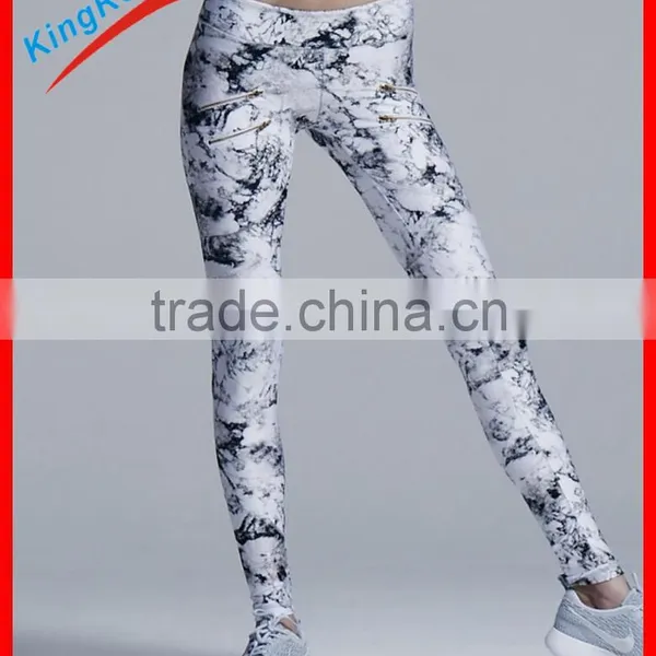 New Design Wholesale Fitness Clothing Camouflage Custom Womens Compression Tights photo-3