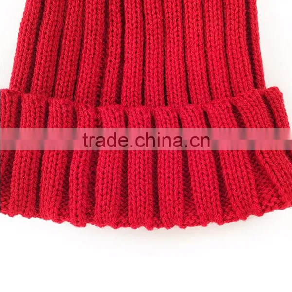 Myfur Lady Fashion Real Raccoon Fur Pompom Striped Knit Hat Wholesale photo-5
