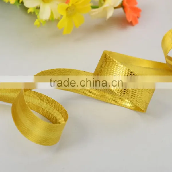 Gold Metallic Shiny Bias Binding Tape photo-3