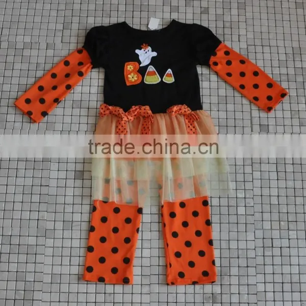 Smocked Children Halloween Clothing Set