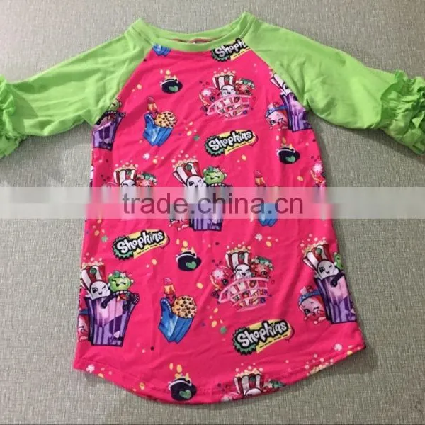 Fashion Baby Girl Cute Valentine Holiday Long Sleeve Heart Raglan Tops Boutique Child Clothes Wholesale photo-4