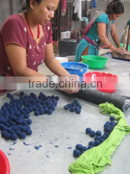 Natural Felted Ball Mat/rug photo-3