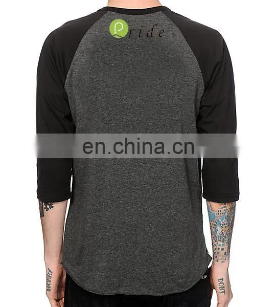 Unisex Adult Color Combination Custom Printing Baseball T-shirt-customise Long Sleeve T-shirt- Casual Wear T-shirt photo-2