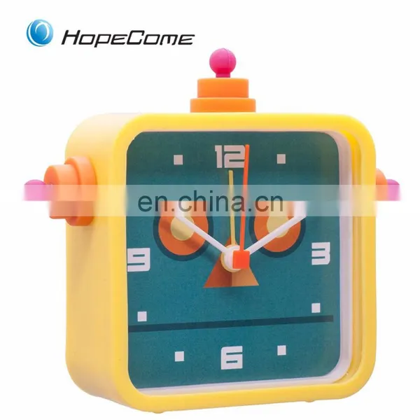 Children Gift Cartoon Animals Silicone Desk Wholesale Clocks photo-3