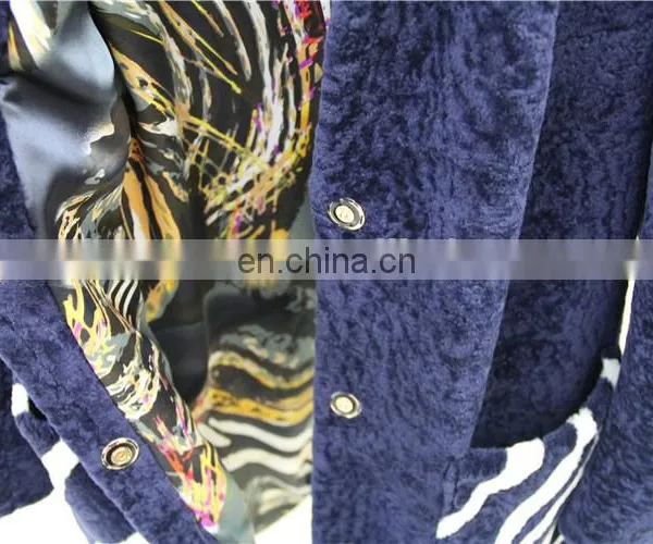 Top Quality Australia Sheepskin Coat Women Dark Blue Winter Cashmere Long Fur Coat photo-4