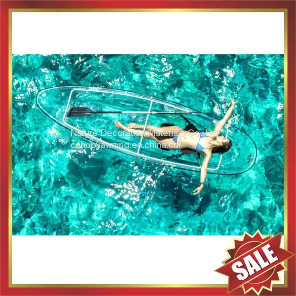 small PC boat,clear canoe,polycarbonate kayak,PC yacht,transparent canoe,pc kayak,clear finishing boat-super durable!