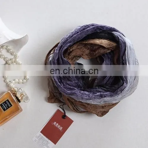 2015 Fashion Design Woman Good Quality Scarf Hand-painted Loop Shawl(SS002l) photo-2