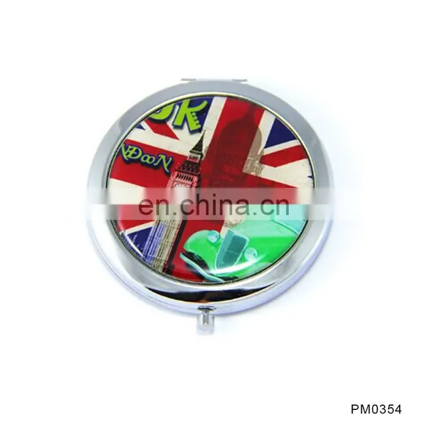 Party Gift Factory Fabric Cover Button Badge Handmade Decorative Convex Compact Mirror photo-3