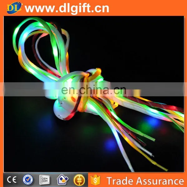 2017 New Lights Flashing Luminous Glow in the Dark Shoelaces Light up Shoe Lace Led Shoelace photo-5