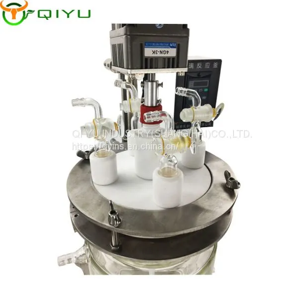 5L Polypeptides Solid State Reaction Kettle Glass Reactor Glass Lined Vessel photo-2