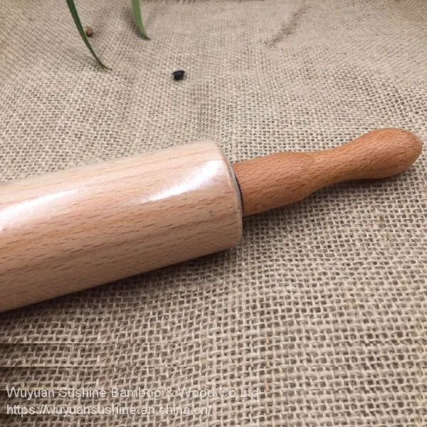 Wooden Rolling Pin,Made of Beech Wood photo-2