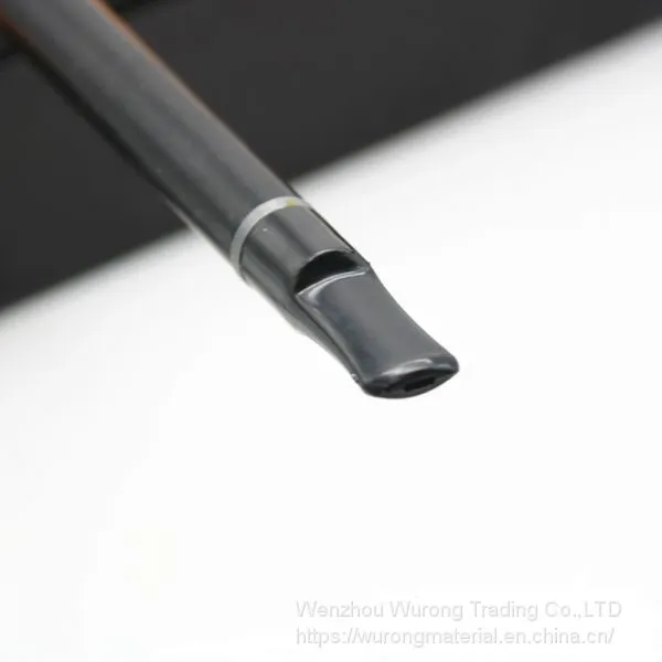 415mm Length Wooden Resin Long Tobacco Pipe With Small Hand-made Engraving Head for Smoking photo-4
