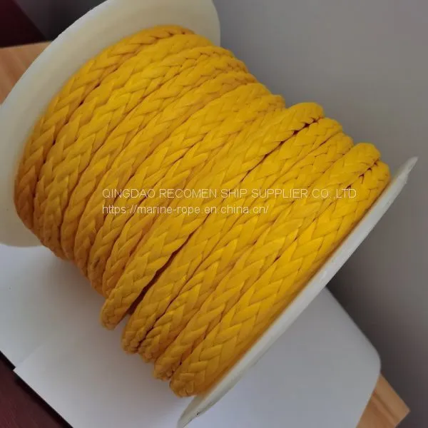 Recomen Supply Good Quality UHMWPE Core and Polyester Cover Boat Moring Ropes 34mm Sailing Rope photo-3