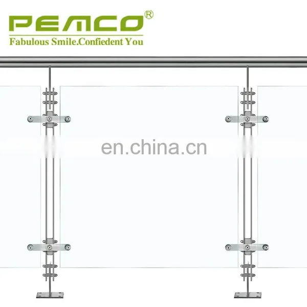 Pemco Cheap Price Balcony 304/316 Stainless Steel Glass Balustrade photo-2