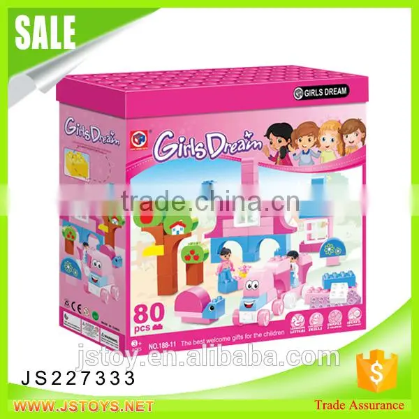 JSTOYS 2016 Hot Sale Girls Plastic Building Blocks Toys photo-2