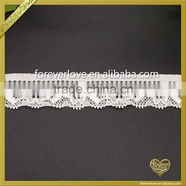 Elastic Narrow Lace Trimming for Underwear FLL-063 photo-2
