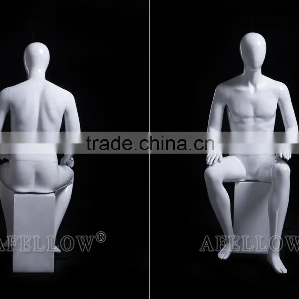 Sitting Male Abstract Mannequin photo-4