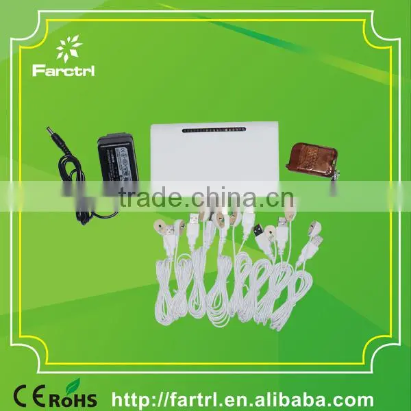 100% Secure For Retails Store Display Multi Phones Alarm Stand With 8 Ports Charger photo-2