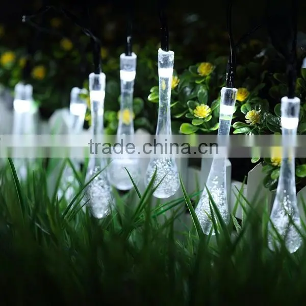 LED Water Drop Solar String Fairy Waterproof Lights Christmas Lights Solar Powered String Lights for Garden, Patio, Yard HNL213S photo-2