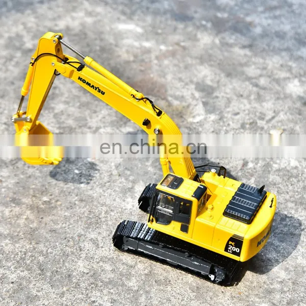 Metal Car Toy for Kid 1/43 Decoration Original Engineering Vehicle Navvy Pc200 Model Excavator photo-3