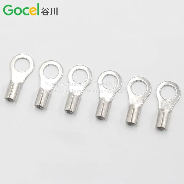 Cold-pressed Terminal Bare End Brass Wire Nose Silver-plated Terminal Lug photo-2