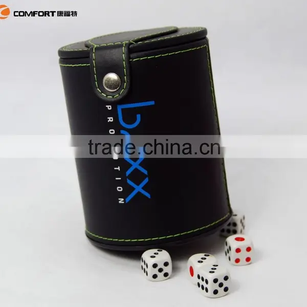 Best Quality Lid Leather Dice Cupcustom Protein Shaker photo-5