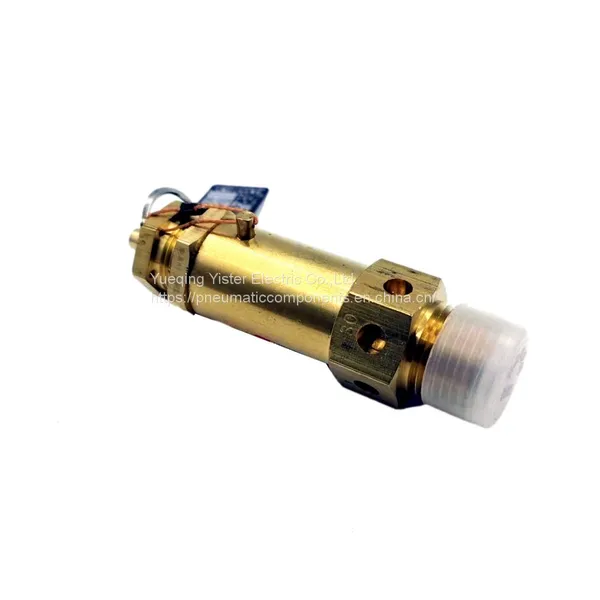 12bar 30bar Small Body Brass Material Spring Loaded A28X High Pressure Safety Valve for Air Compressor photo-2