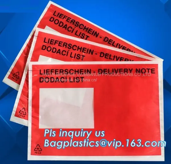 Packing List Envelope for AWB, Packing List Envelope Mailing Bag for Express, Packing List Enclosed Envelopes, Bagease photo-5