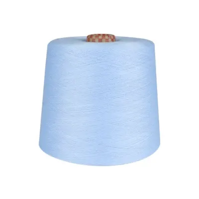 Low Price 20/1 ne Carded Cotton Yarn Ne14/1 16s/1 Dyed Cvc 60/40 pc 65/35 Blended Yarn for Socks Knitting Embroidery photo-2