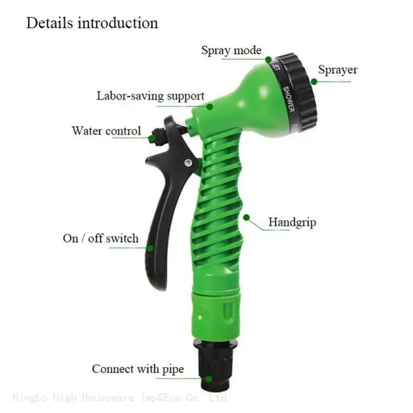 25-200FT Expanding Flexible Garden Water Hose With Spray Nozzle As Seen On Tv Expanding Magic Hose photo-2