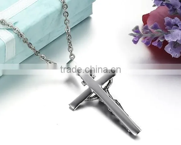 316L Stainless Steel Jesus Cross Men Pendant Necklace Popular Designer Hot Selling photo-4