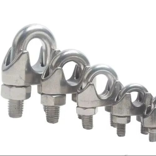 Factory Wholesales Rigging Hardware Lifting Malleable Wire Rope Clamp DIN741