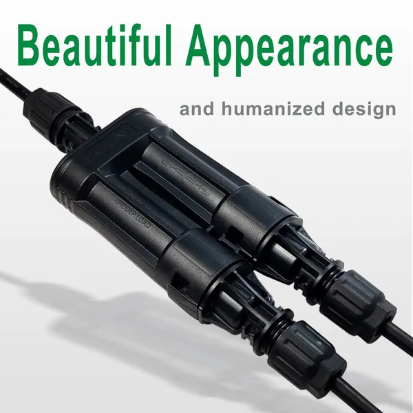Wholesales NSPV Solar PV Plug 1500V DC Cable Plug 2 in 1 Wire Branch Fuse Connector photo-5