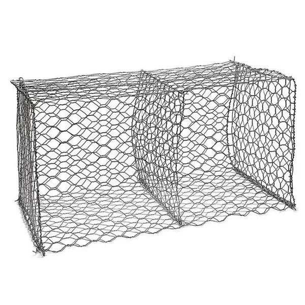 PVC Coated Gabion Box 100*120mm Mesh Size for Riverbank Stabilization