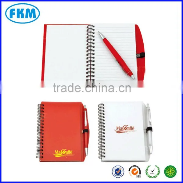 red leather cover notebook