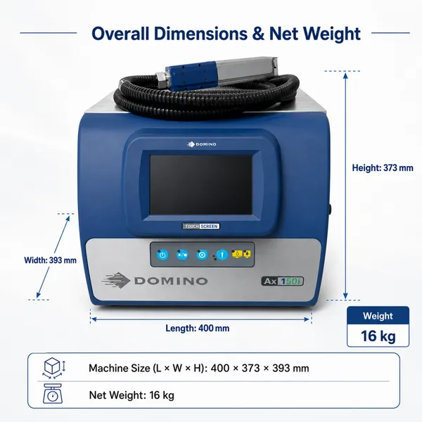 New Original Domino Ax150i Continuous Inkjet Printer Small Character Date Coding Machine photo-5
