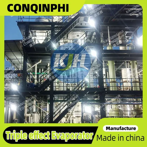 Multi-effect Evaporation Concentration Crystallizer Automatic CIP Cleaning System 304 Stainless Steel PLC Control photo-3