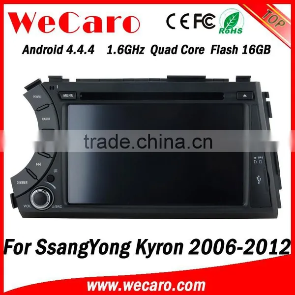 Wecaro Android 4.4.4 WIFI 3G Car Dvd Player for Ssangyong Kyron Gps Navigation Multimedia System 2006 -2012 photo-4