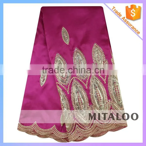 Mitaloo 2015 New Coming New Design Embroidery Lace Nigeria Wedding Lace Fabirc MGP1010 photo-3