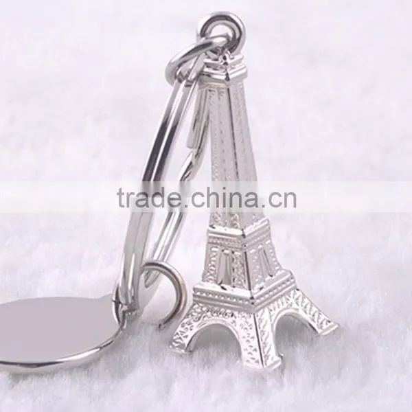 Good Quality Zinc Alloy Key Chain Pendant Small Tower Keychain photo-3